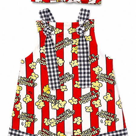 What's Poppin' Popcorn Overalls | Adventure Collection