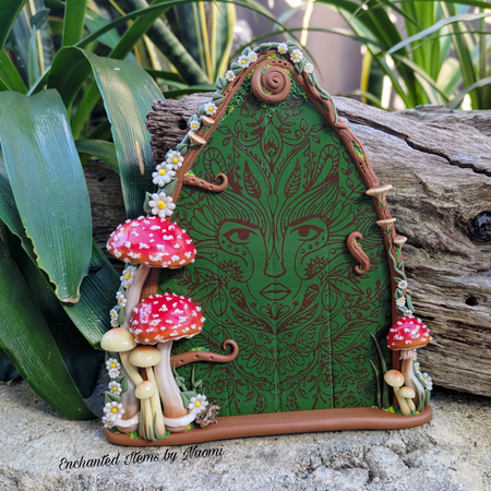Enchanted Green Lady Woodland Fairy Door