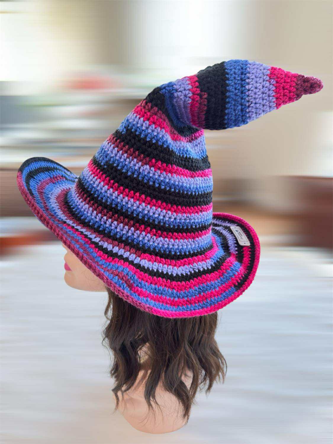 Hand crochet Halloween Witchy Hat
