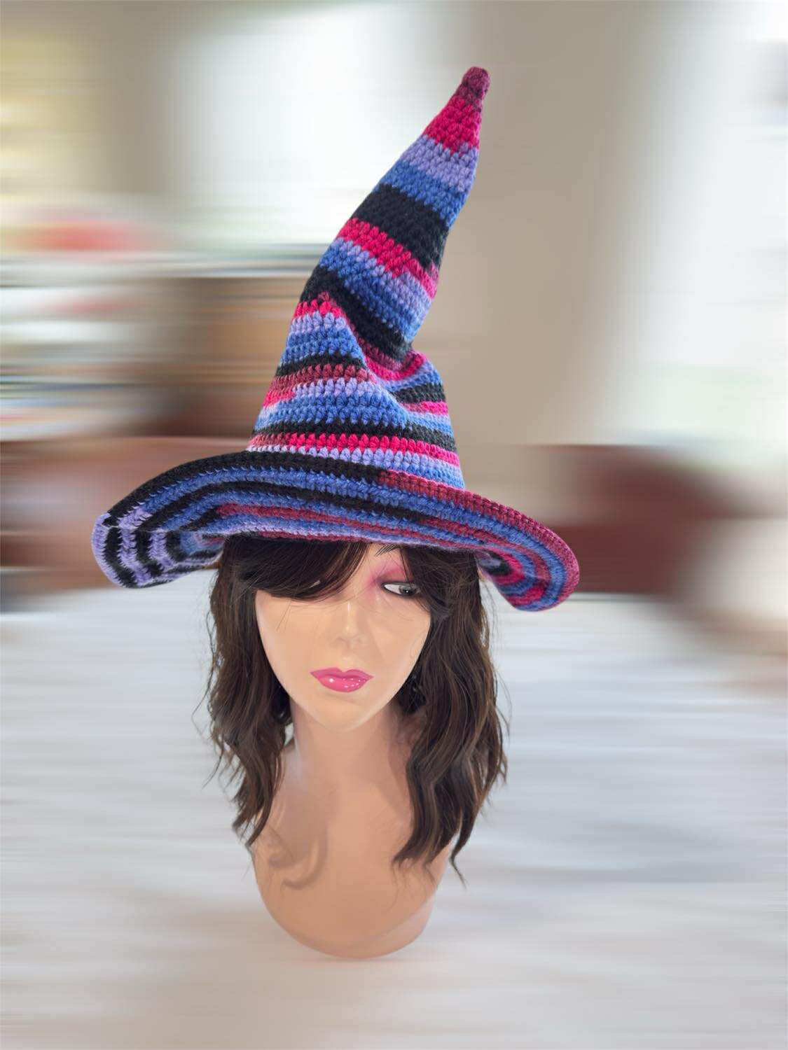 Hand crochet Halloween Witchy Hat