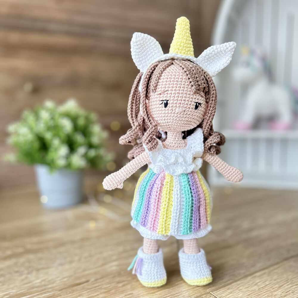 Crochet Unicorn Doll Starlight