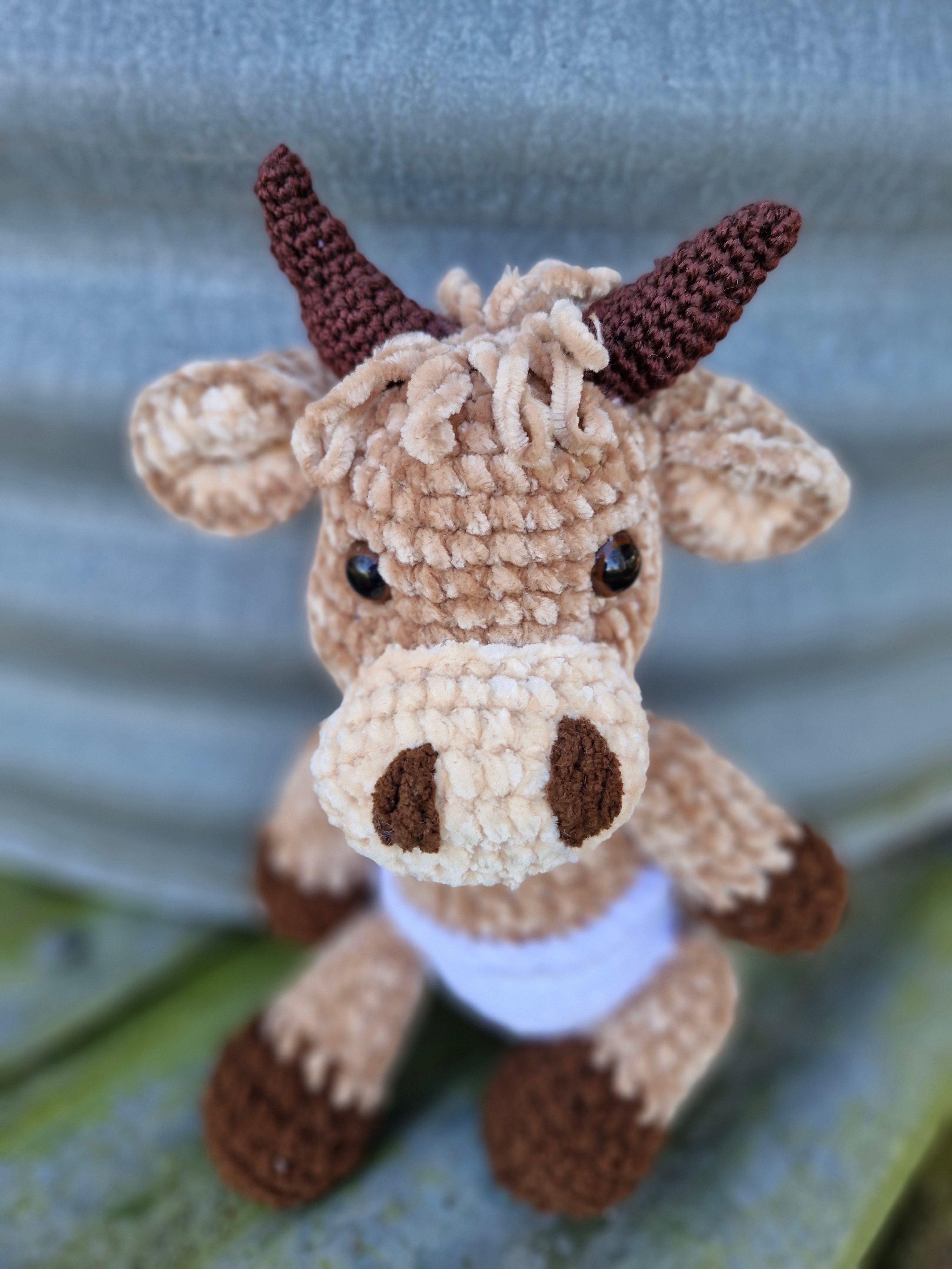 ORDER your Adorable Crochet BABY HIGHLAND COW / BULL