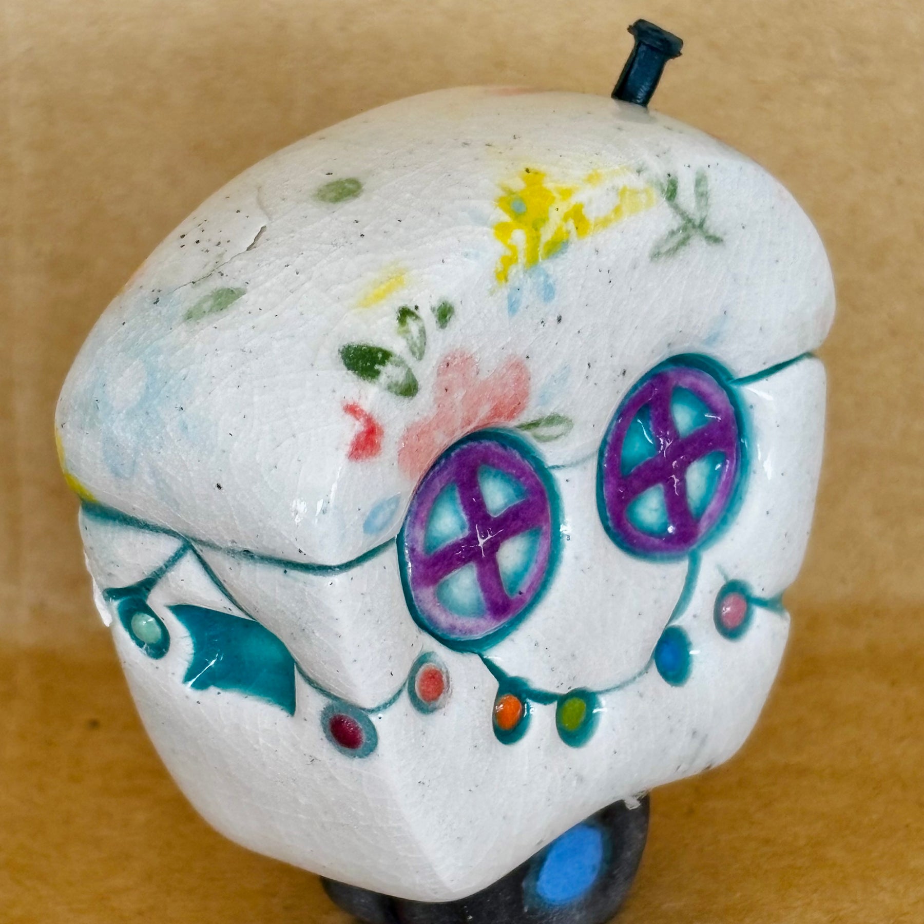Small Retro Collectable Ceramic Caravan 10