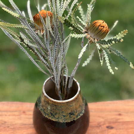Stoneware Vessel | Handmade Ceramic Tableware | Tigers Eye