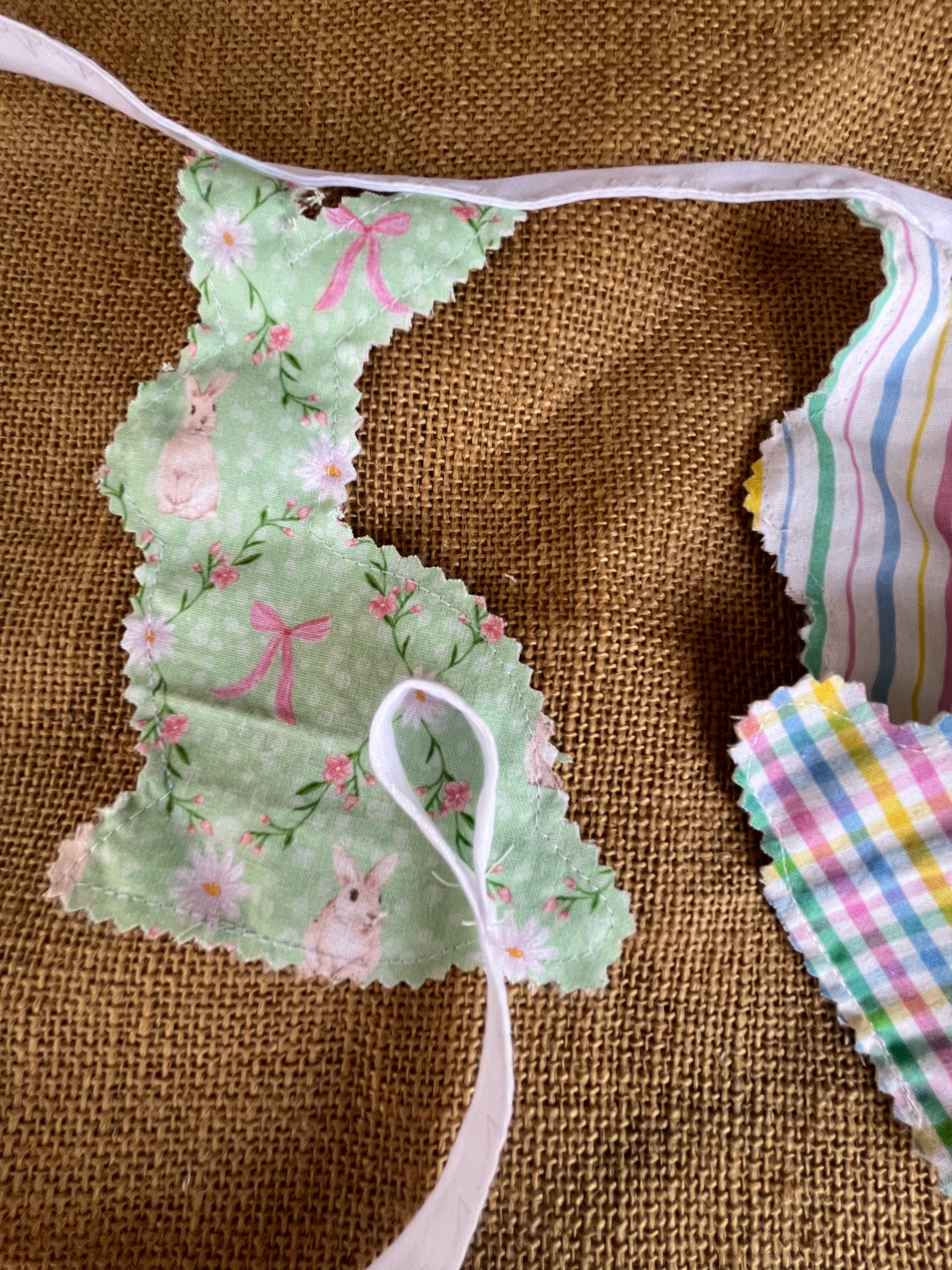 Bunny shaped bunting | green | easter bunting | keepsake | 2.5m long