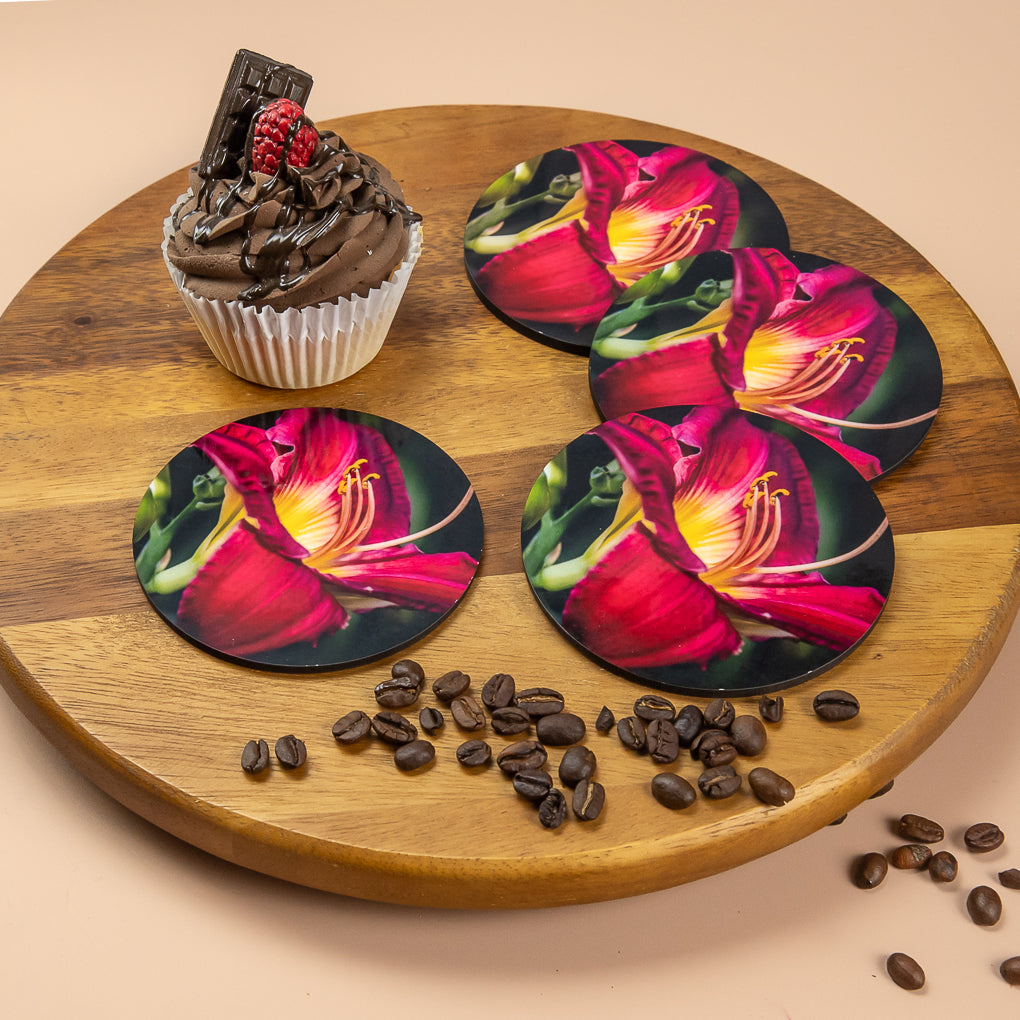 Coasters - Set of 4 - Garden Flowers - Photographic Artworks