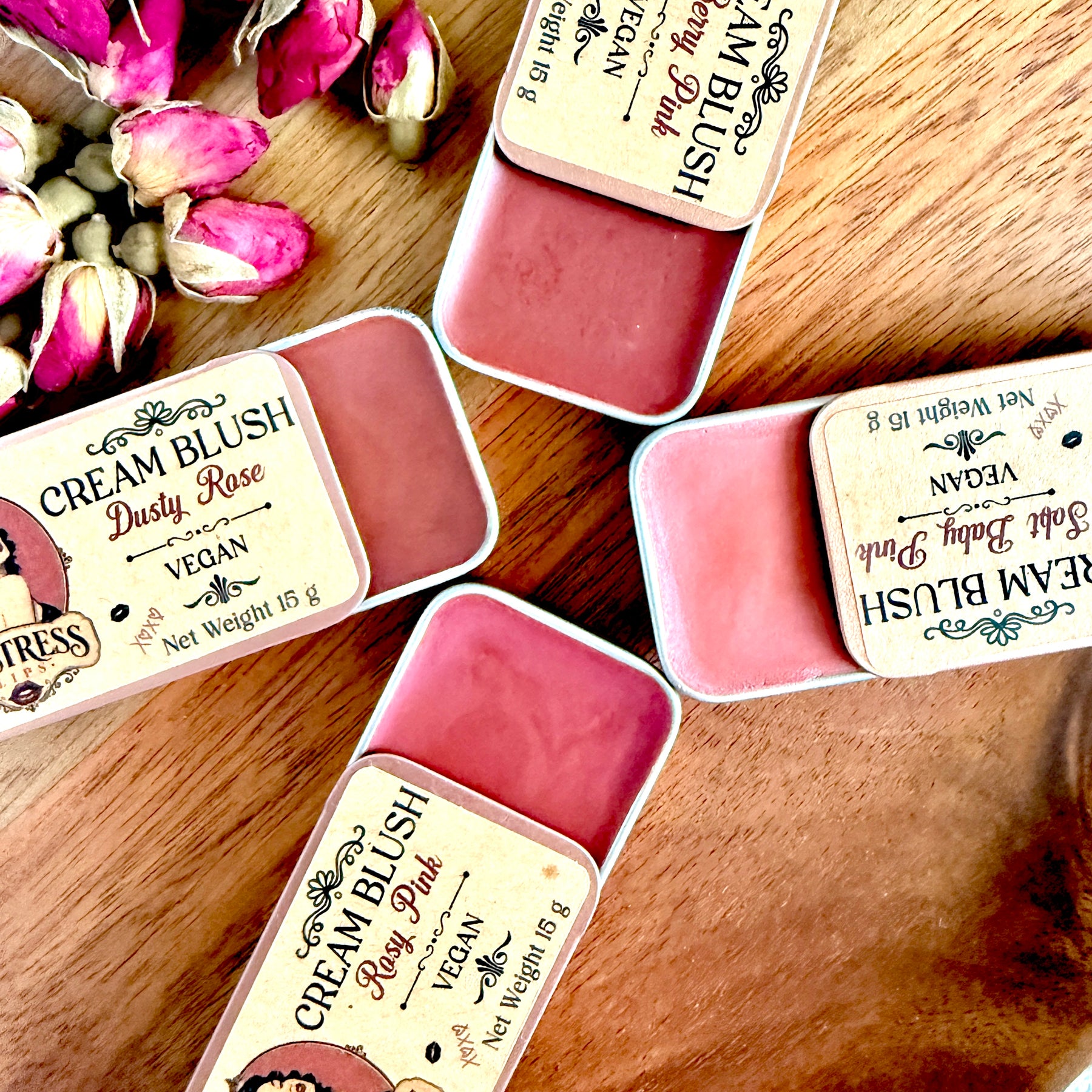 Vegan Cream Blush - Artisan Handmade to Order - Eco Friendly Makeup
