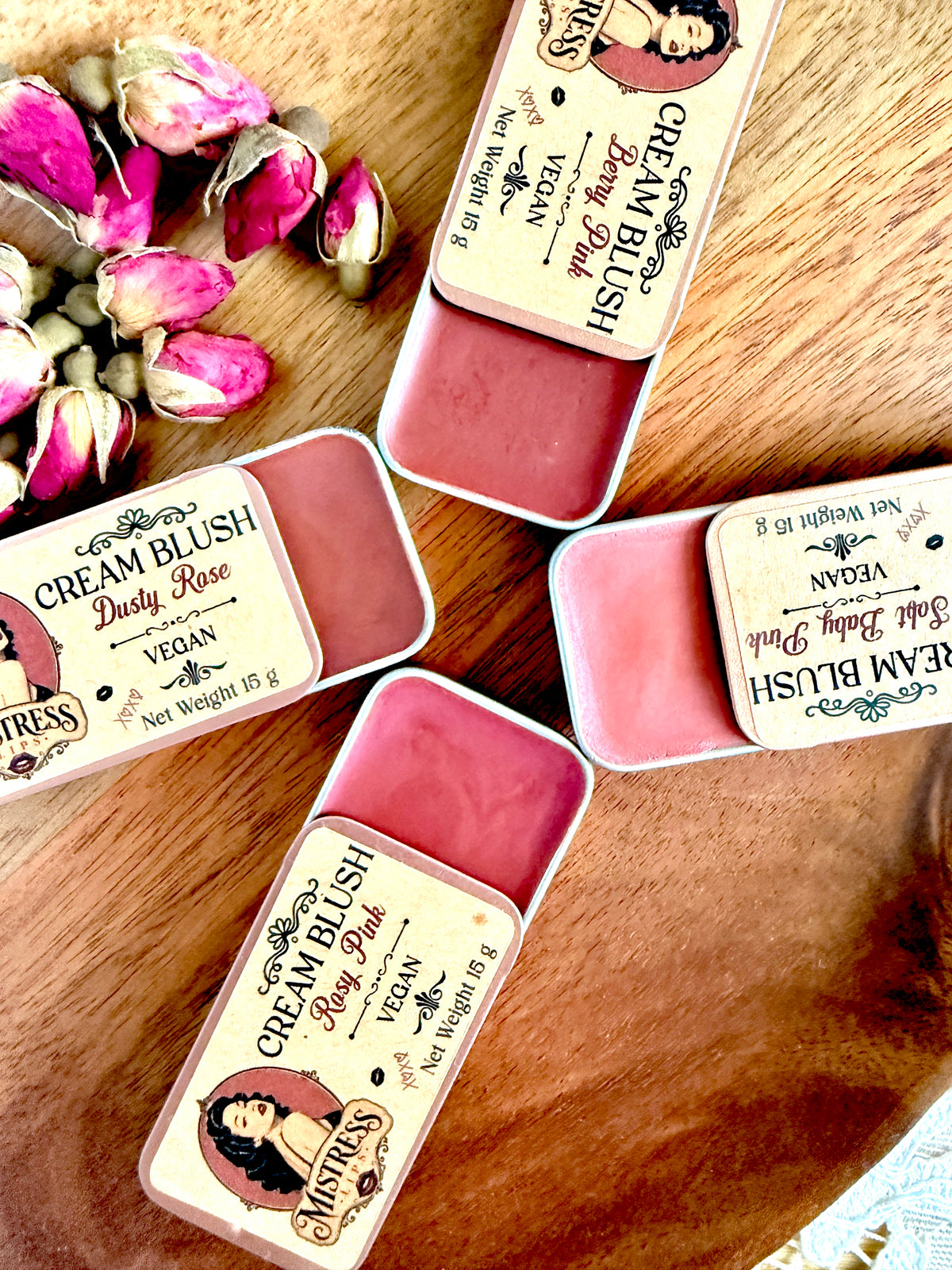 Vegan Cream Blush - Artisan Handmade to Order - Eco Friendly Makeup