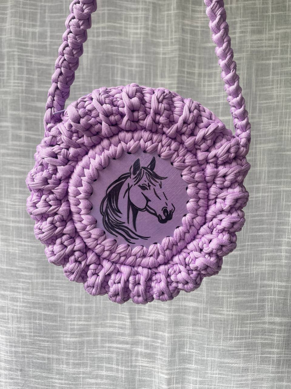 Custom Hand-Painted Crochet Bag for Children | Limited Edition | Wearable Art