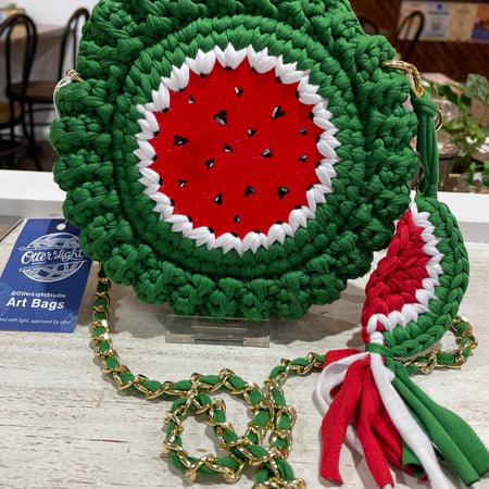 Custom Hand-Painted Crochet Bag for Children | Limited Edition | Wearable Art