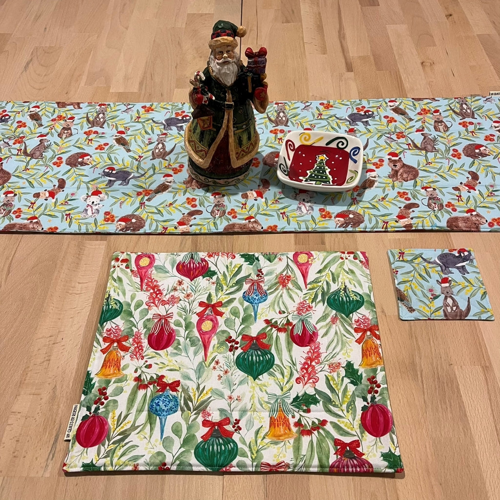 handmade Christmas reversible - Aussie bush