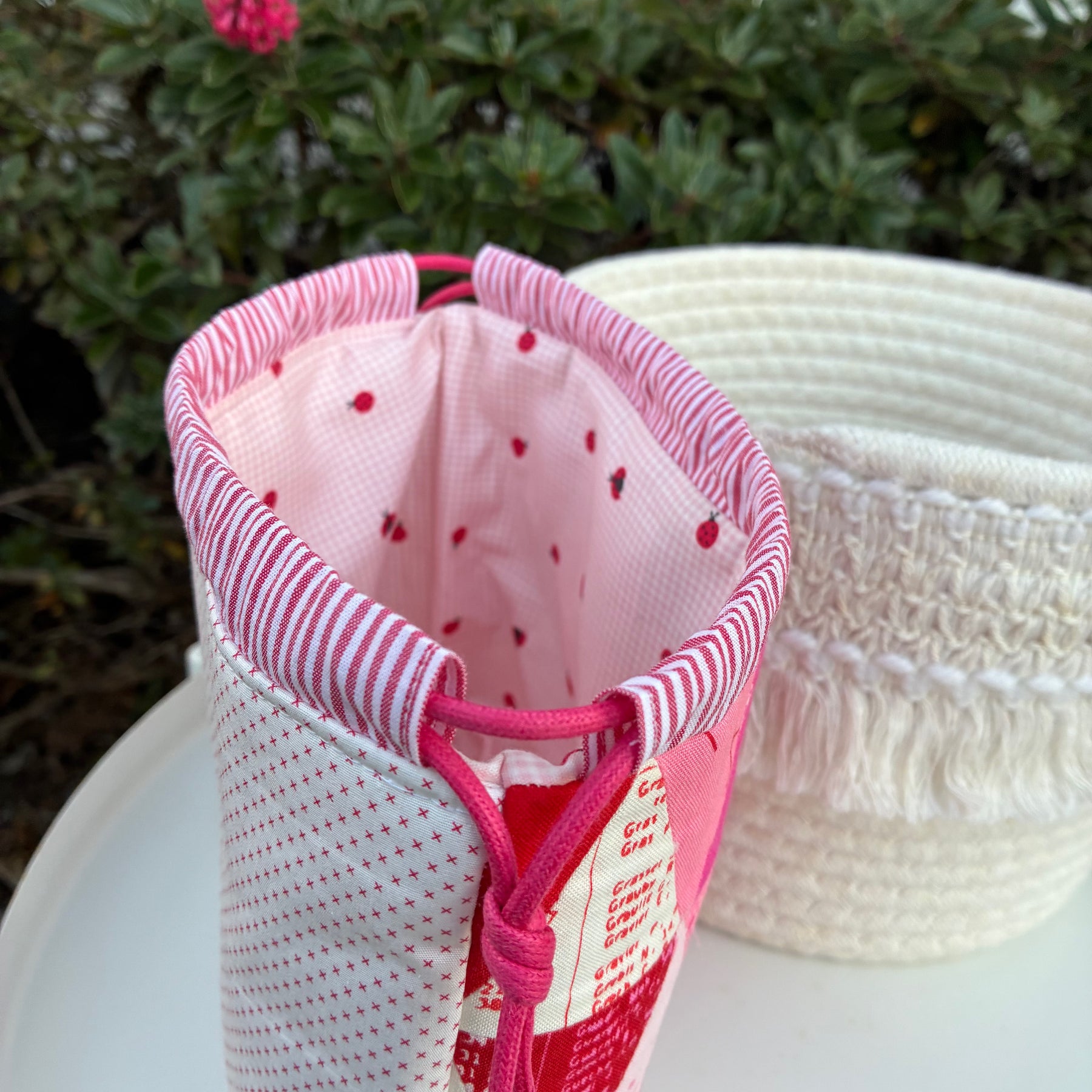 Bessie Drawstring Bag - Just Red (Brigitte Heitland for Zen Chic)