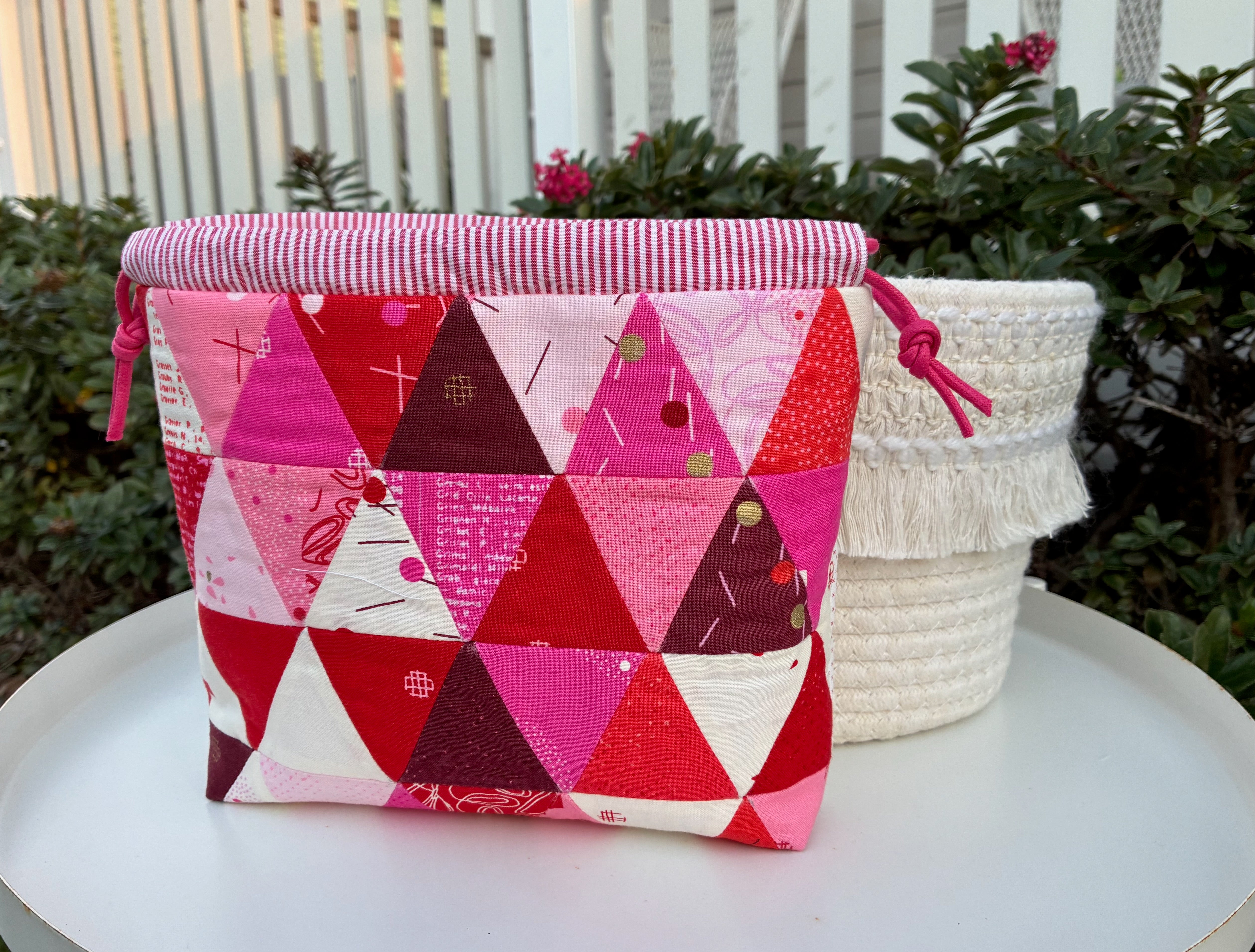 Bessie Drawstring Bag - Just Red (Brigitte Heitland for Zen Chic)