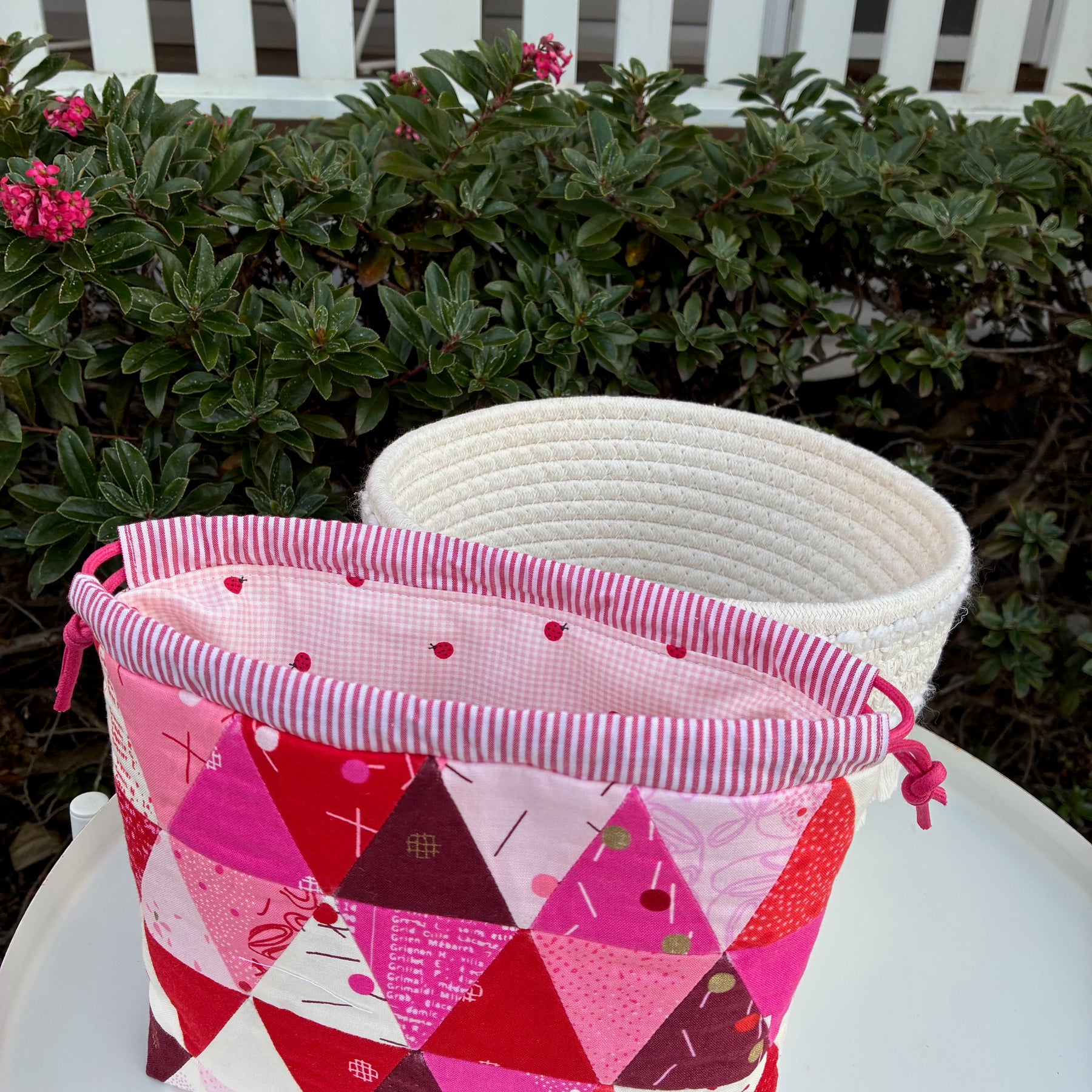 Bessie Drawstring Bag - Just Red (Brigitte Heitland for Zen Chic)