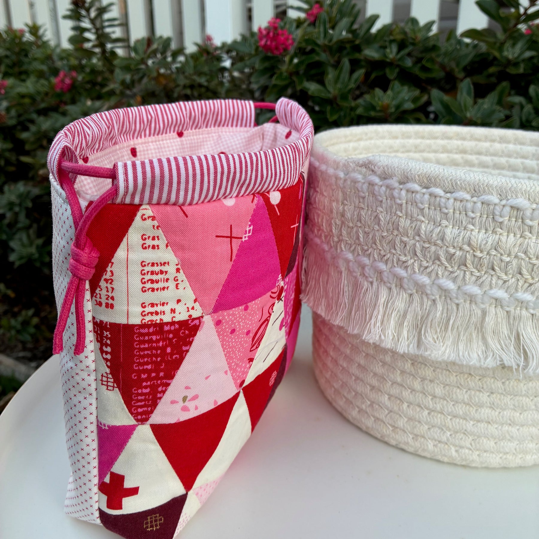 Bessie Drawstring Bag - Just Red (Brigitte Heitland for Zen Chic)