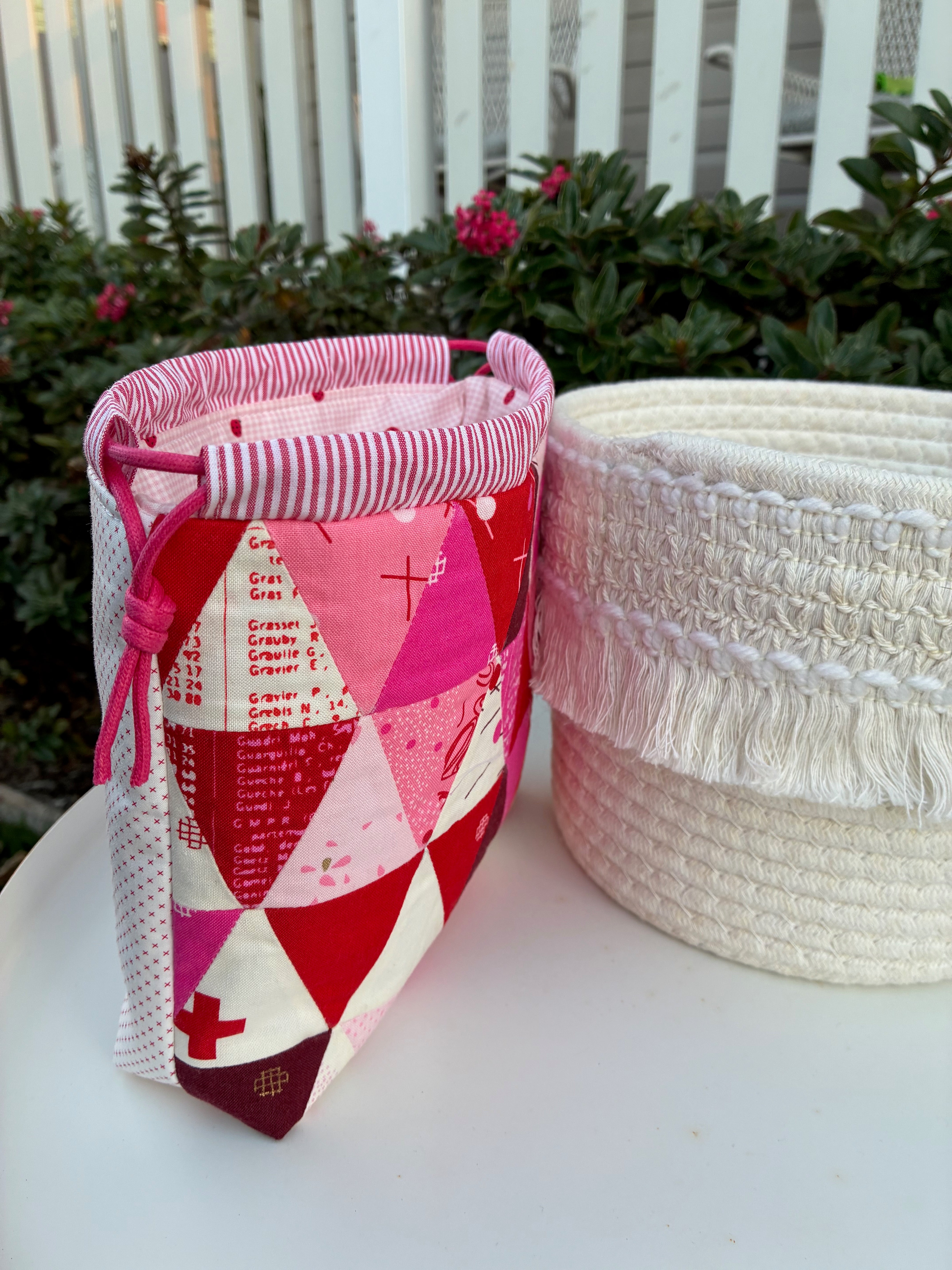 Bessie Drawstring Bag - Just Red (Brigitte Heitland for Zen Chic)