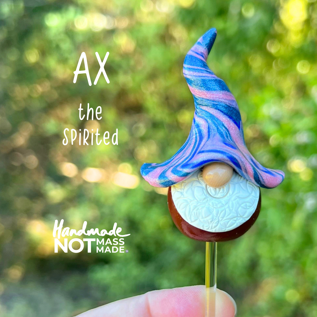 Whimsical polymer gnome trio - Danby, Larkin & Ax