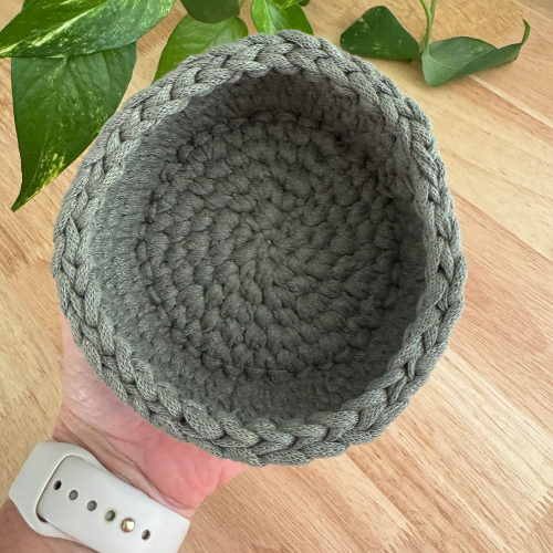 Earthy Green | Handmade Basket | Mini | Sustainable Home Decor