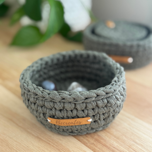 Earthy Green | Handmade Basket | Mini | Sustainable Home Decor