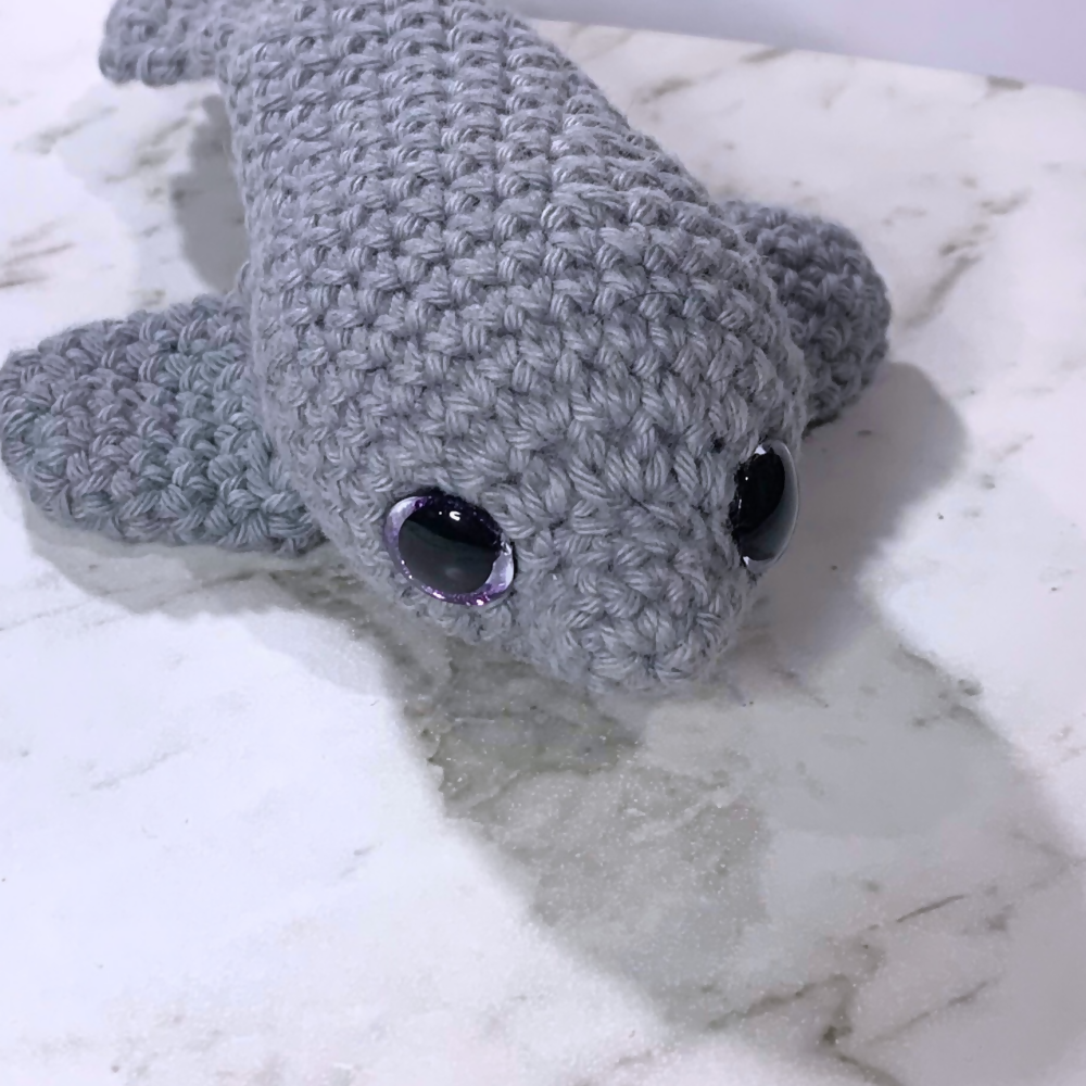 PRODUCT-1000x1000-store - Crochet-manatee-front-closeup-thoughts-held-in-time-crochet