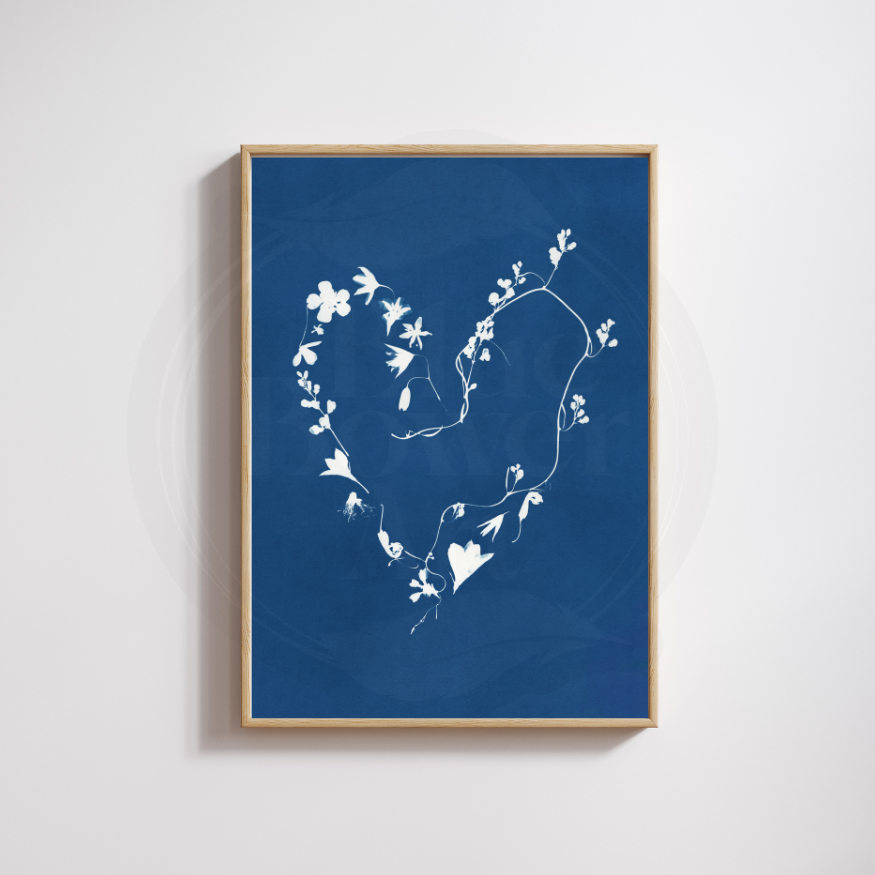Woodland Love Native Wildflower Art Print