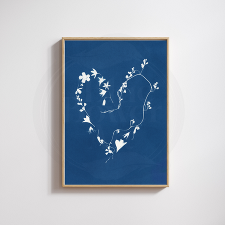 Woodland Love Native Wildflower Art Print