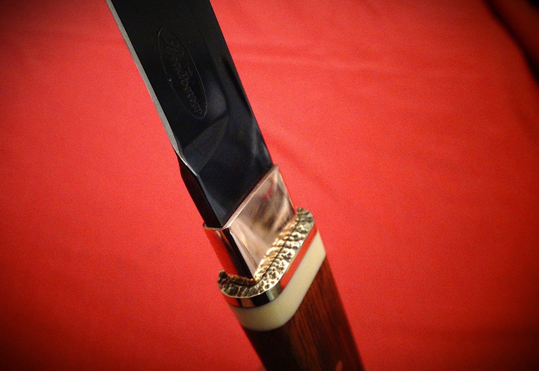 Tanto fixed blade art jarrah timber wood craft