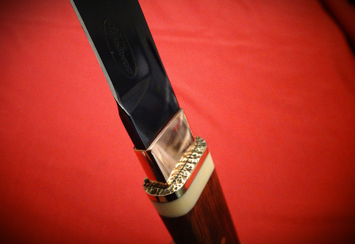 Tanto fixed blade art jarrah timber wood craft