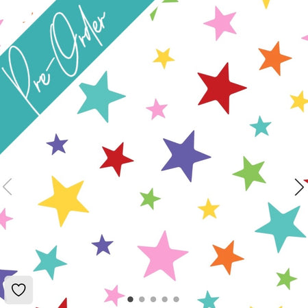 PRE-ORDER Water-resistant wet bags - Rainbow Stars White (Creative Monsoon)