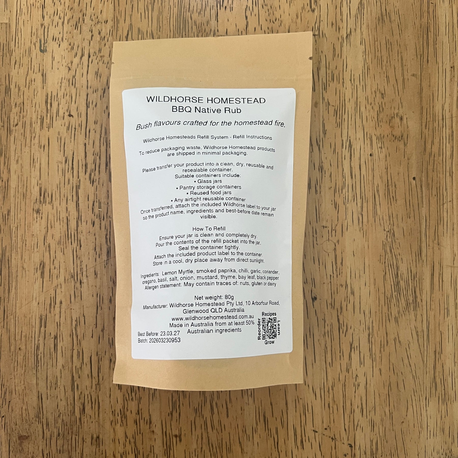 BBQ Native Rub (80g) Spice Blend