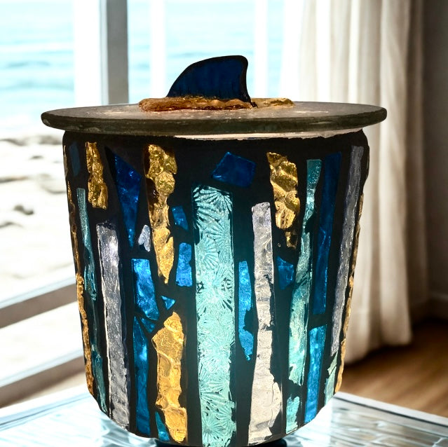 Mini Hand-Cut Glass Illumination Art #13