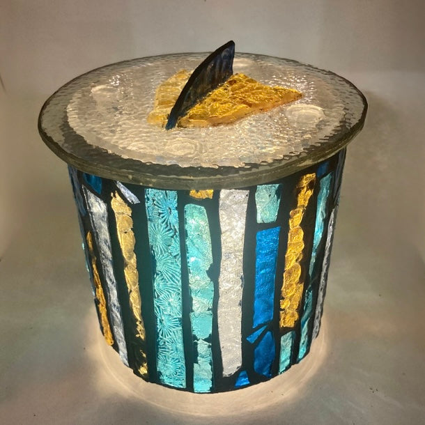 Mini Hand-Cut Glass Illumination Art #13