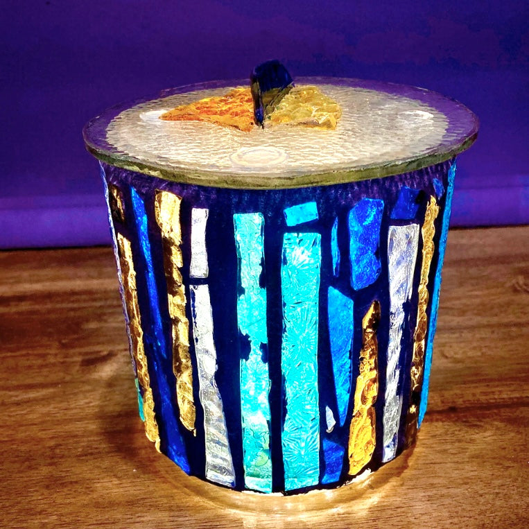 Mini Hand-Cut Glass Illumination Art #13