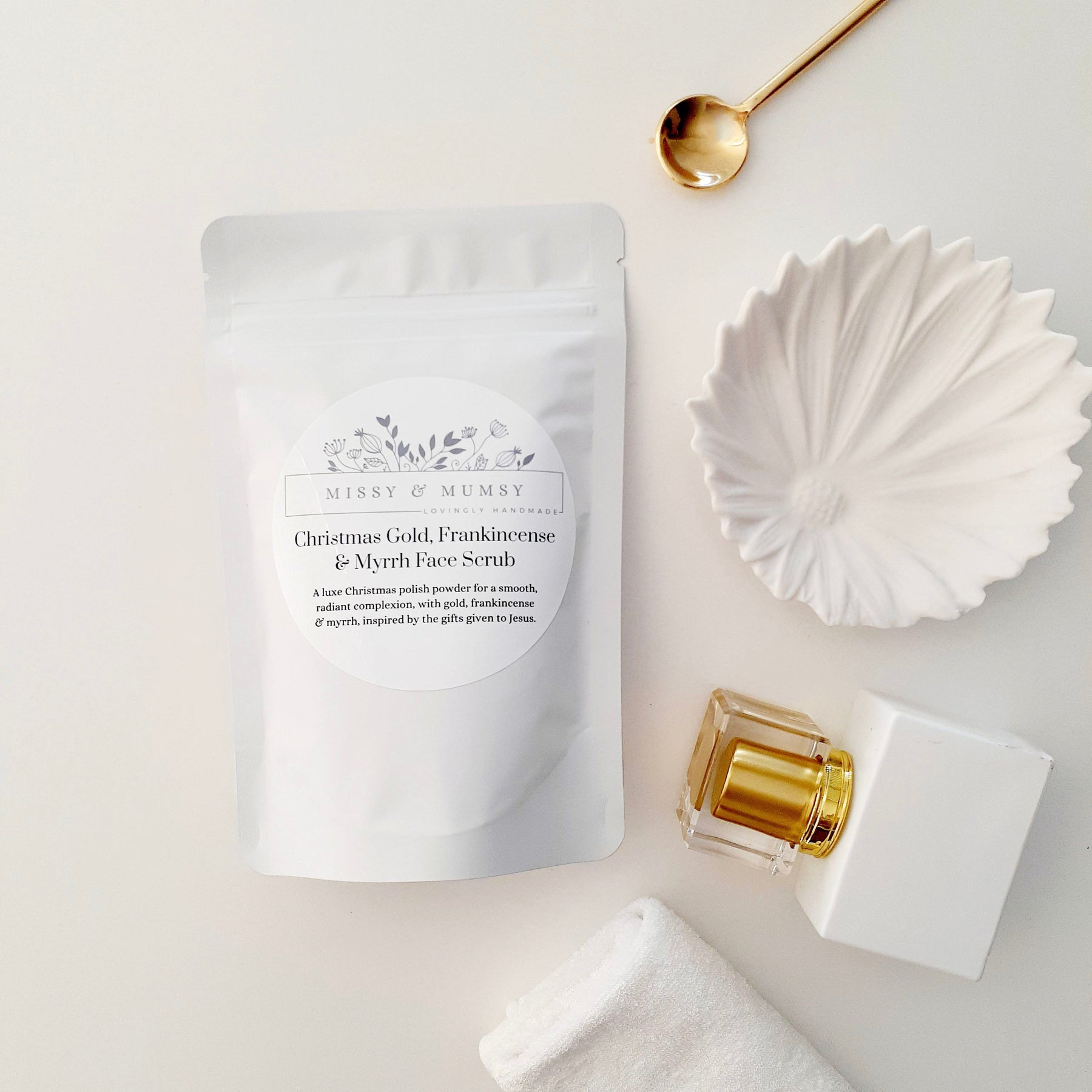 Grapefruit Face Scrub, Exfoliating Facial Polish, Brightening Natural Skincare, Anti-Aging