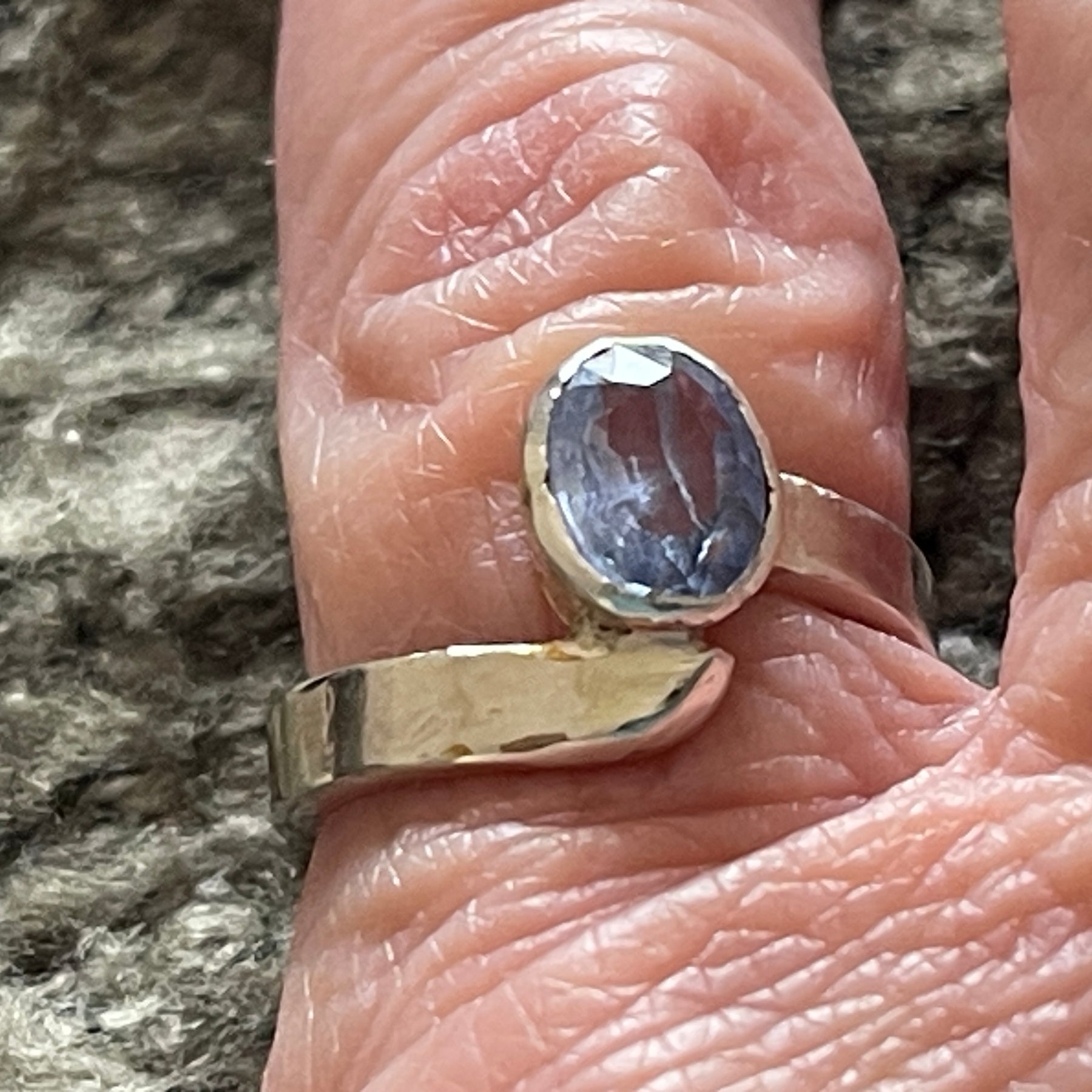 Lovely Baby Blue Gem in 925 Silver