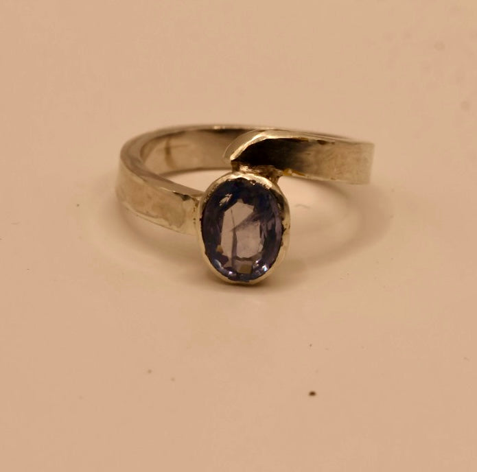 Lovely Baby Blue Gem in 925 Silver
