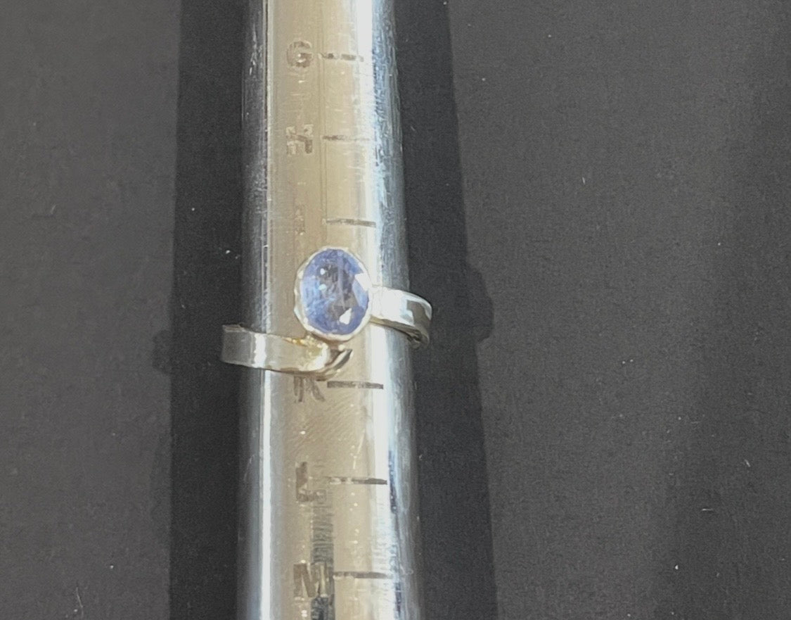 Lovely Baby Blue Gem in 925 Silver