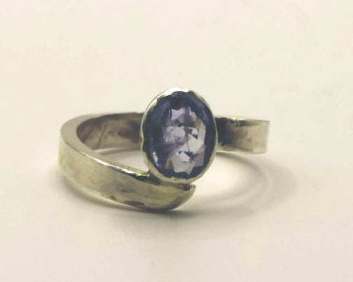 Lovely Baby Blue Gem in 925 Silver