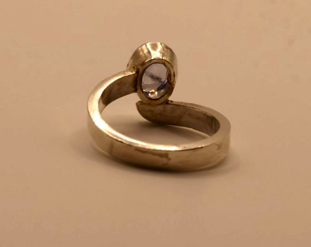 Lovely Baby Blue Gem in 925 Silver