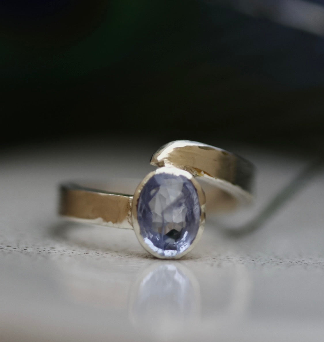 Lovely Baby Blue Gem in 925 Silver