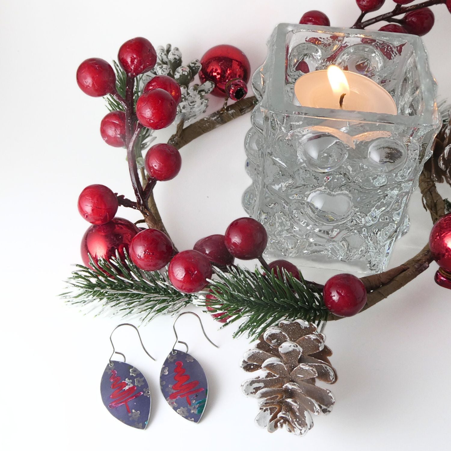 Anodised aluminium earrings - Jingle Jems Collection