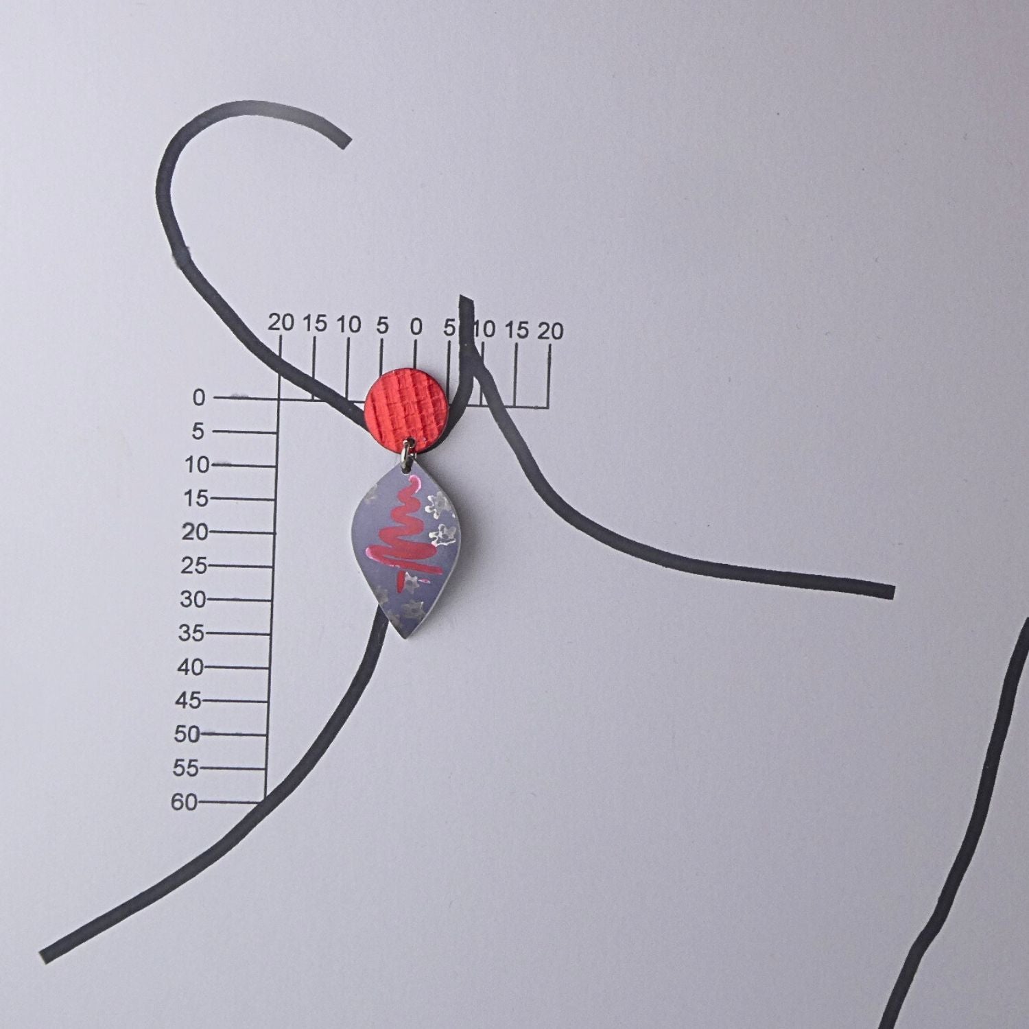 Anodised aluminium earrings - Jingle Jems Collection