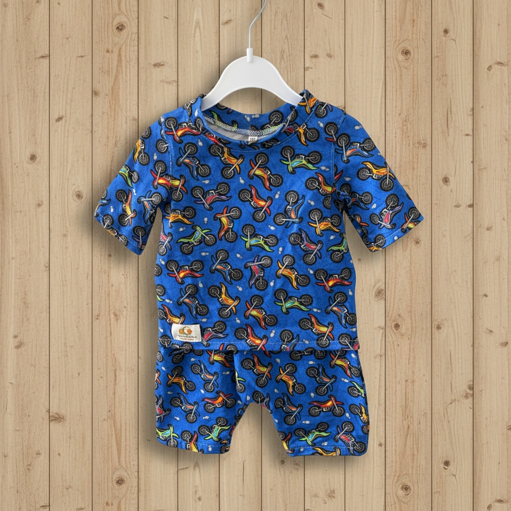MOTORBIKE PYJAMAS IN BLUE