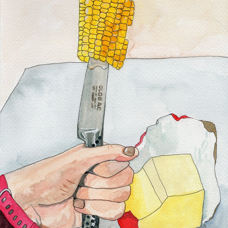 A Most Indecorous Meal - A4 original artwork