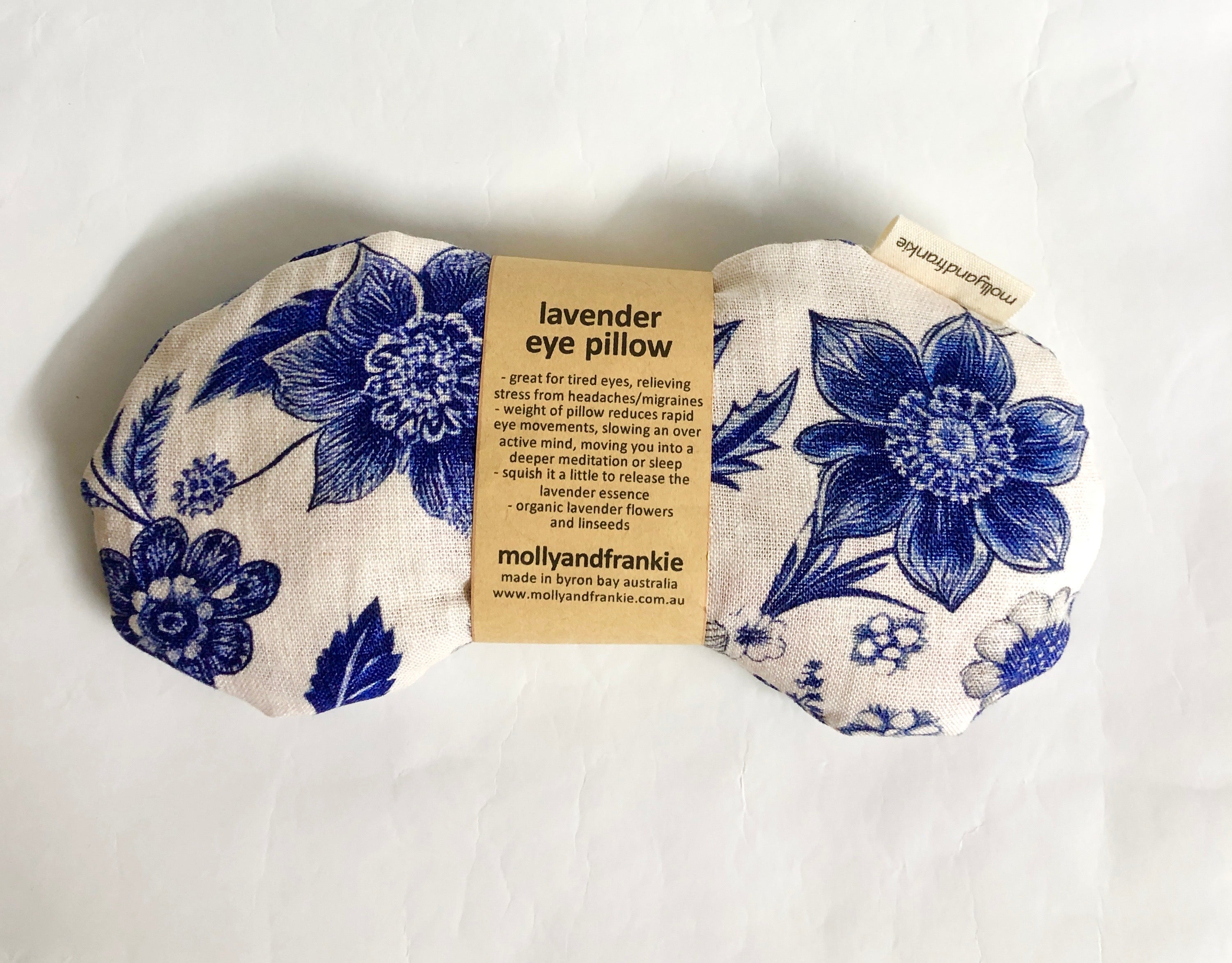 Lavender or Chamomile and Organic Linseed Eye Pillow