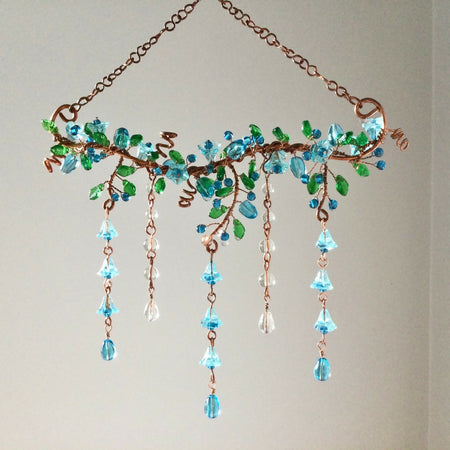 Glass Blue Bells Cascade Hanger