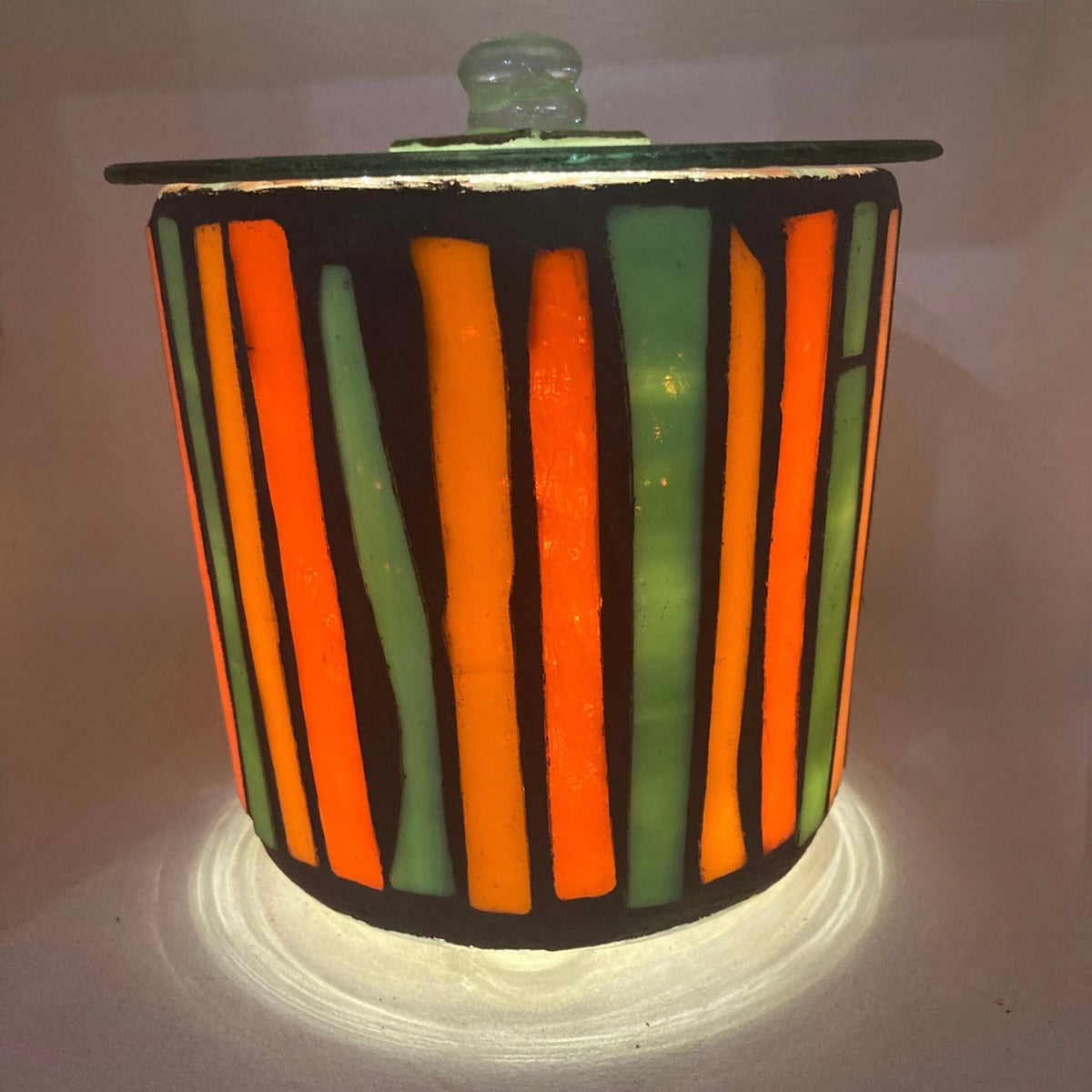 Mini Hand-Cut Glass Illumination Art #7