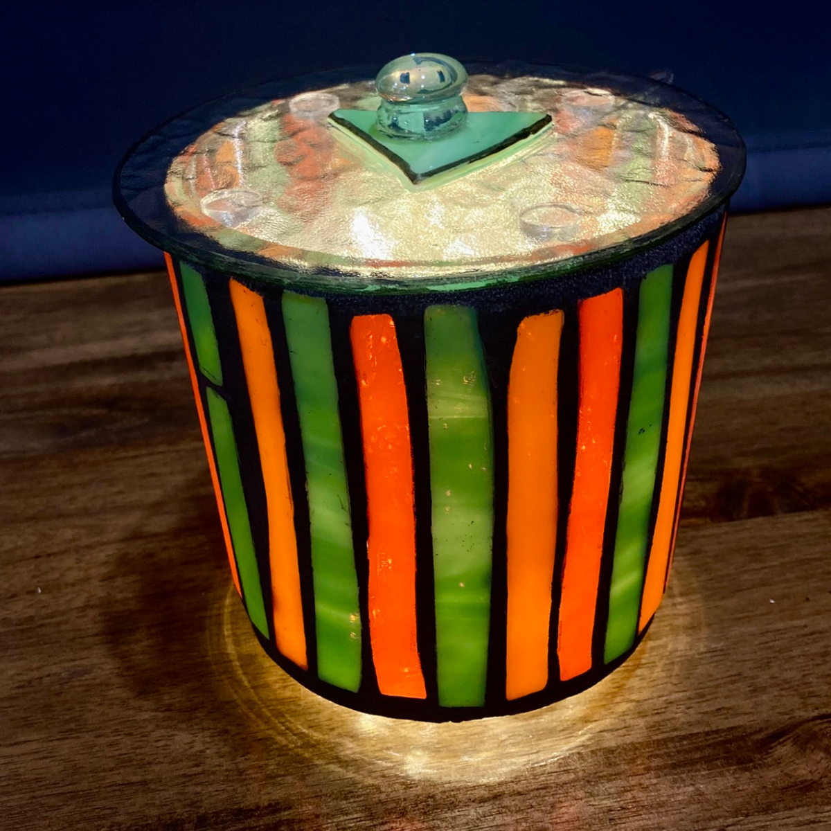 Mini Hand-Cut Glass Illumination Art #7