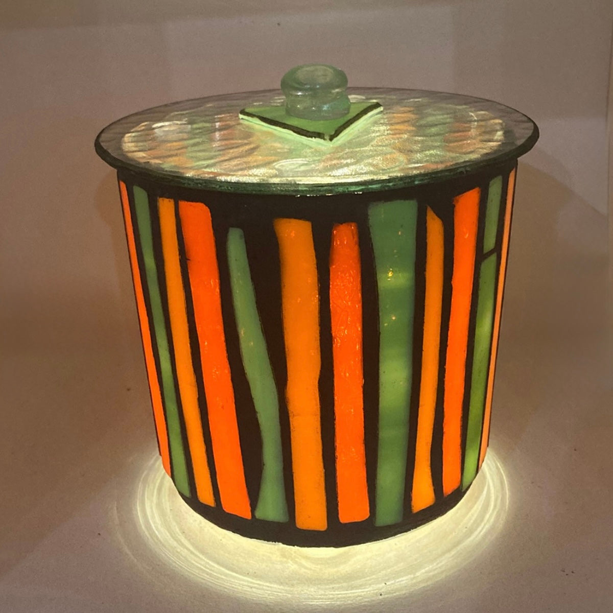 Mini Hand-Cut Glass Illumination Art #7