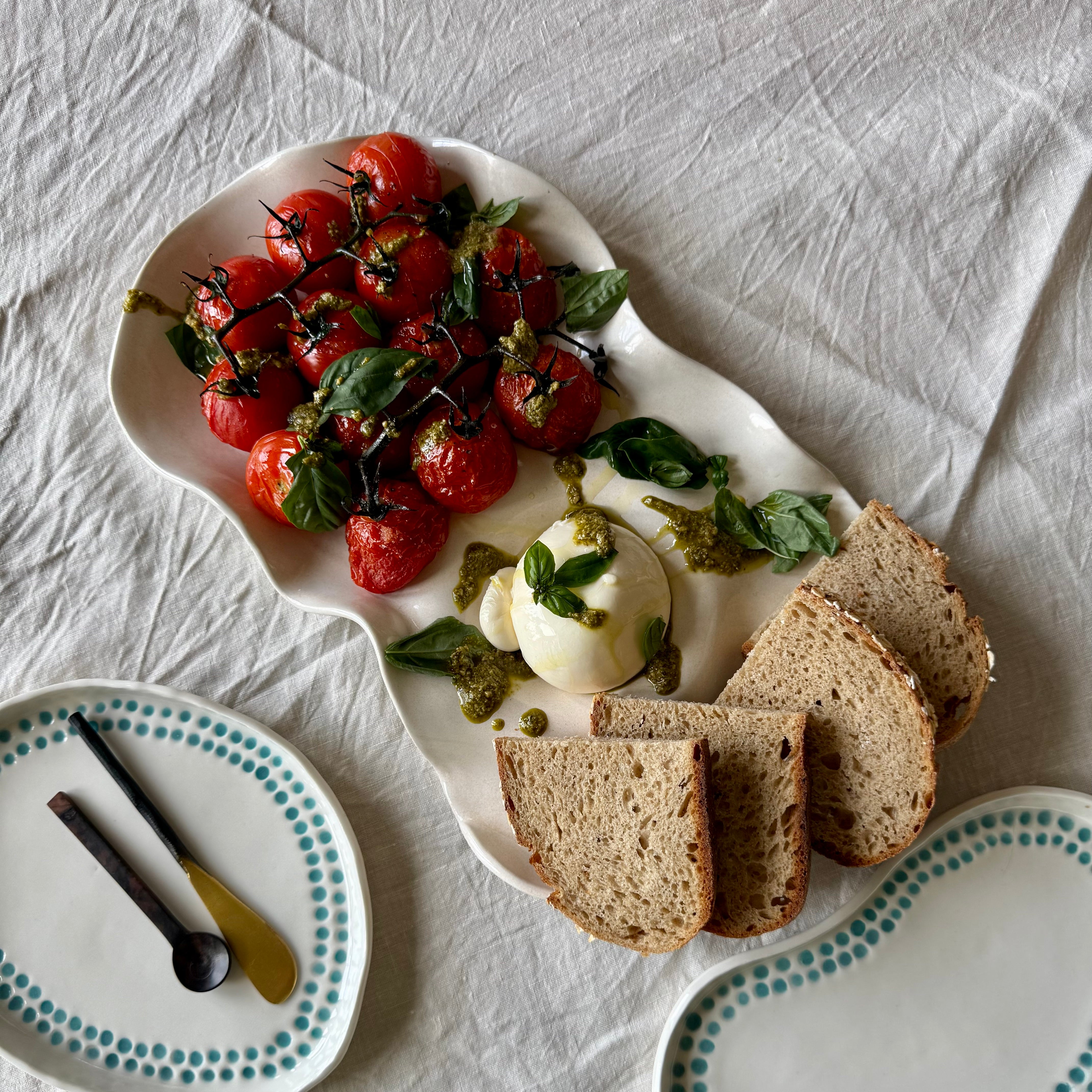 Ceramic Organic Grazing Platter | Free Flowing | Charcuterie